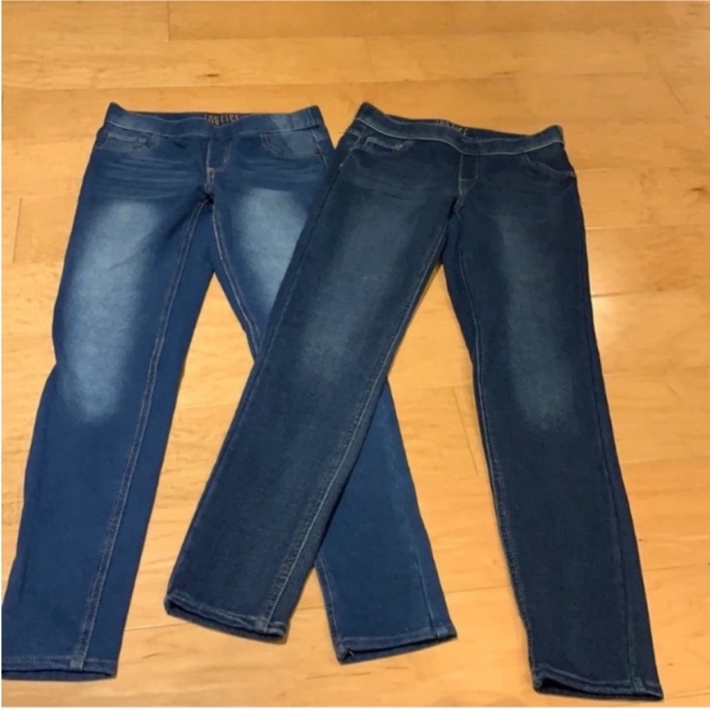 2 Girl’s Justice Blue Jean jeggings - size 12